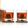 Whiskey Glass with Whiskey Stones