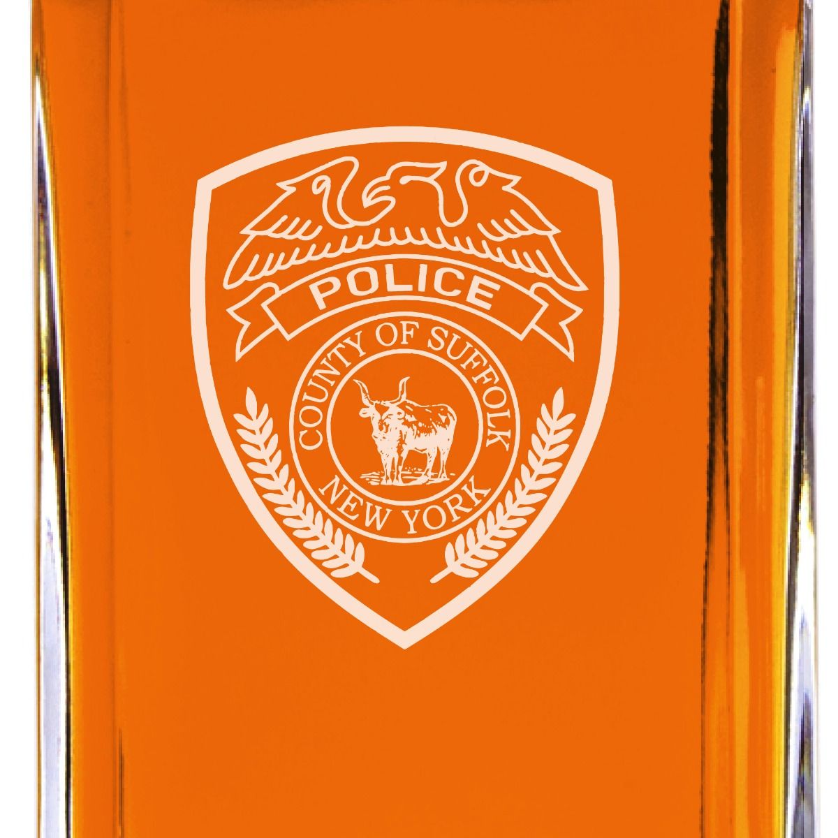Custom Engraved - Police Badges - Classic Personalized Whiskey