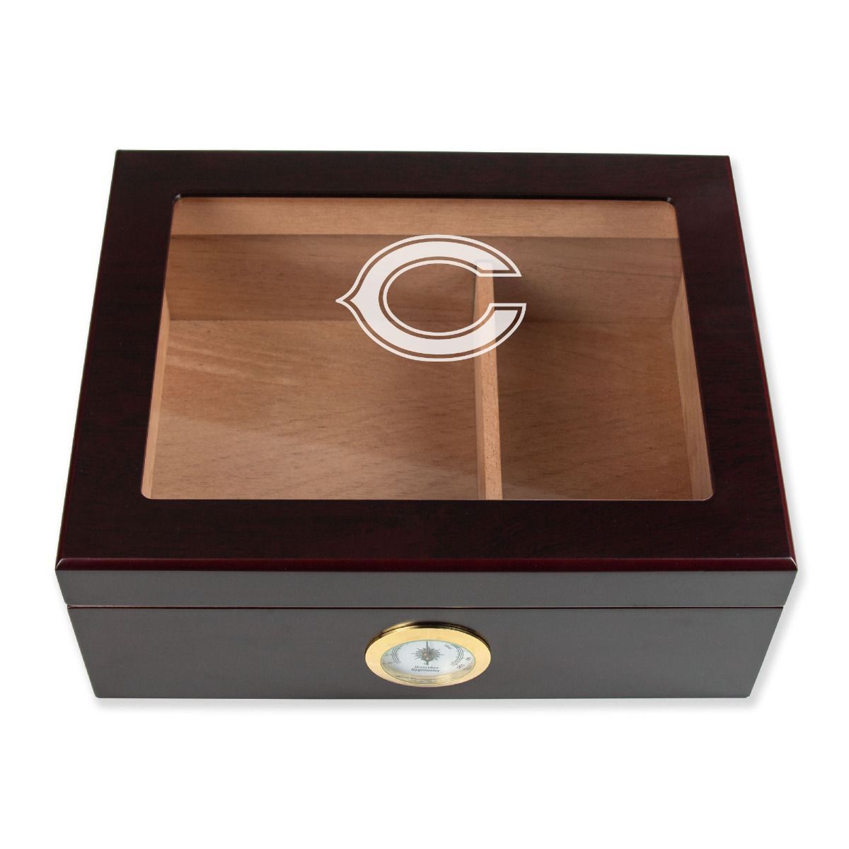 Personalized Cigar Humidor - Chicago Bears Football Sports Team Logo Design  - Promotional Products - Custom Gifts - Party Favors - Corporate Gifts -  Personalized Gifts