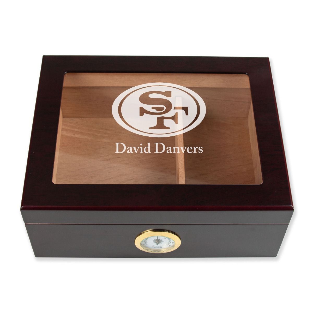 Personalized Cigar Humidor - San Francisco 49ers Football Sports Team Logo  Design - Promotional Products - Custom Gifts - Party Favors - Corporate  Gifts - Personalized Gifts