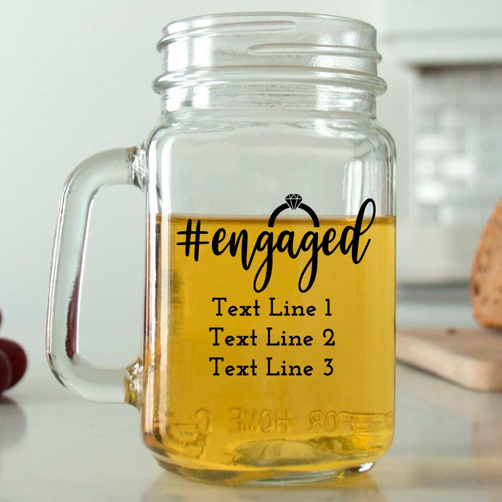 Personalized Mason Jar Glass from EngraveMeThis