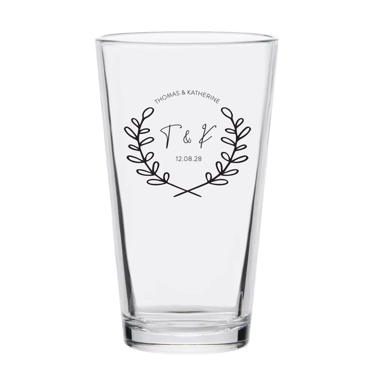 Personalized 16 oz. Pint Glass
